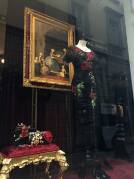Dolce and Gabbana, Via Monte Napoleone Fashion , Milan, Italy