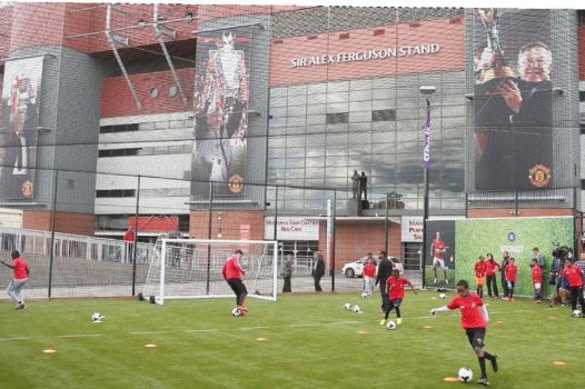 Coaching at Manchester United Football Club © Manchester United Football