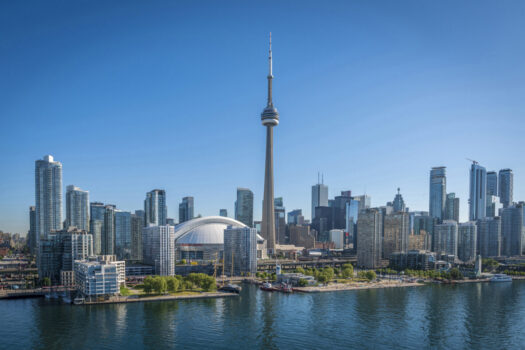 Aerial view of Toronto's skyline
