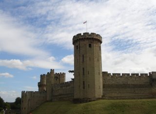 Warwick Castle, Warwickshire - East Front of Warwick Castle